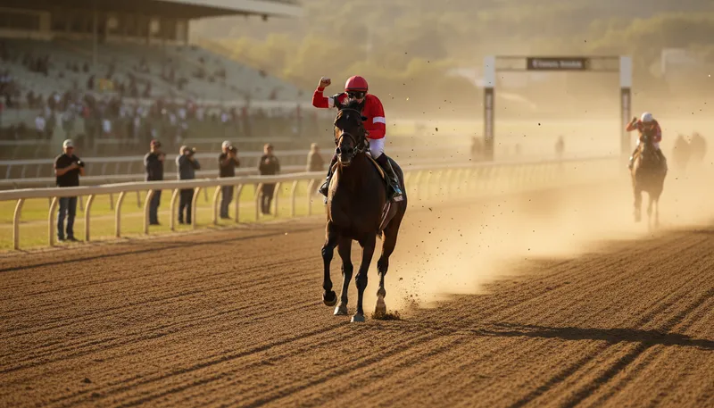 Illustration of one-horse race: A situation with only one clear winner.