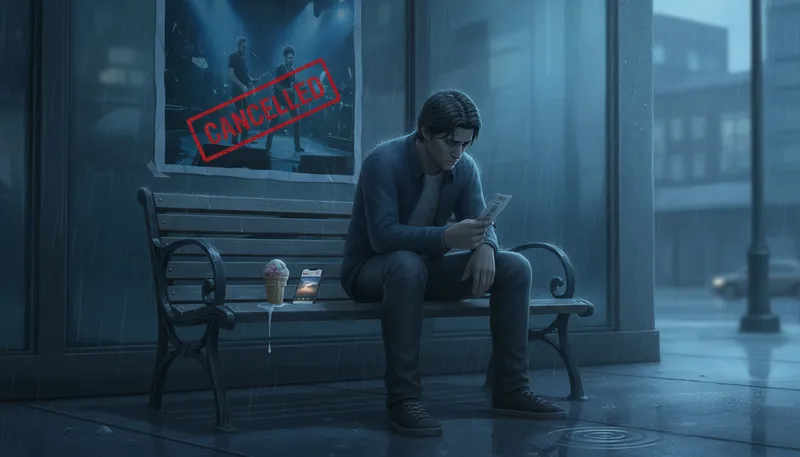 Illustration of bummer: A disappointing or unpleasant situation.