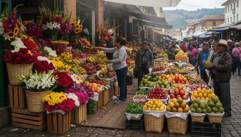 Illustration of bogota: The capital city of Colombia, in South America.
