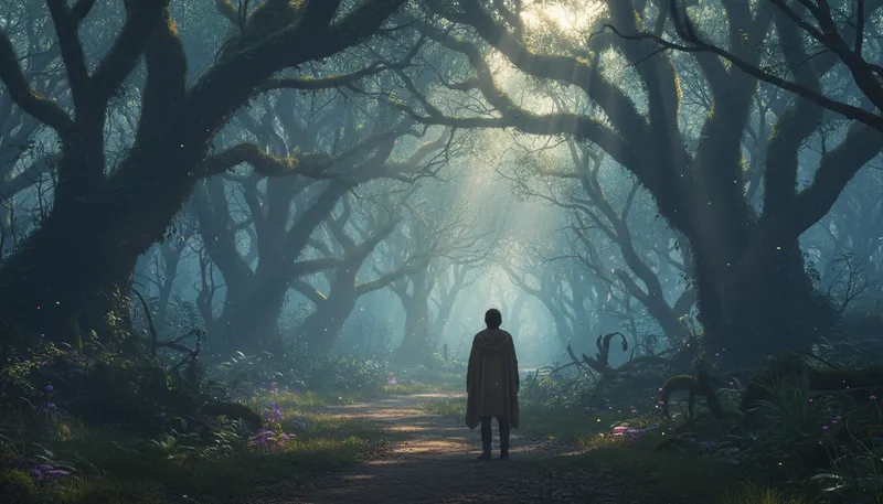 Illustration of mysterious: having an enigmatic quality or nature