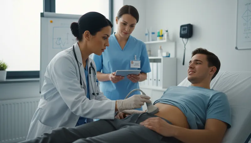 Illustration of diagnosis: Identifying a disease or condition.