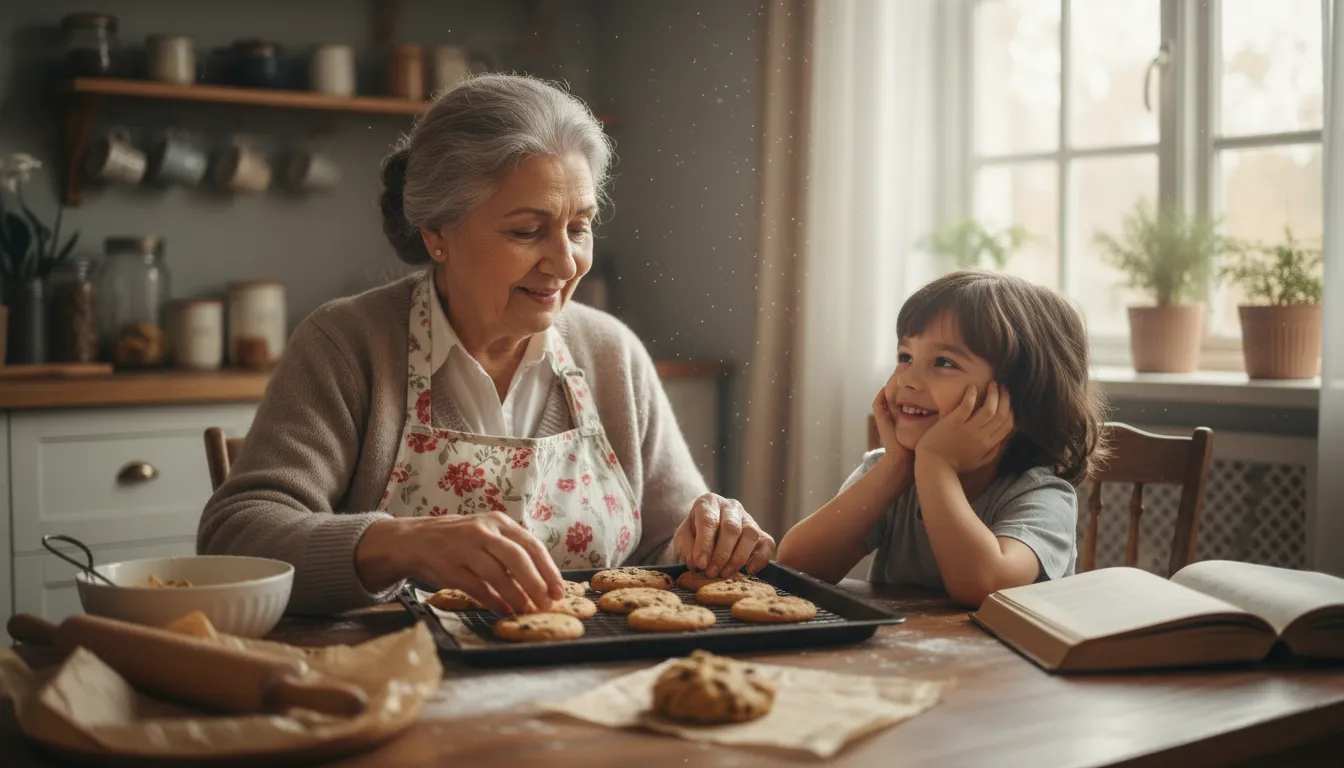 nani 일러스트: a grandmother on your mother's side of the family