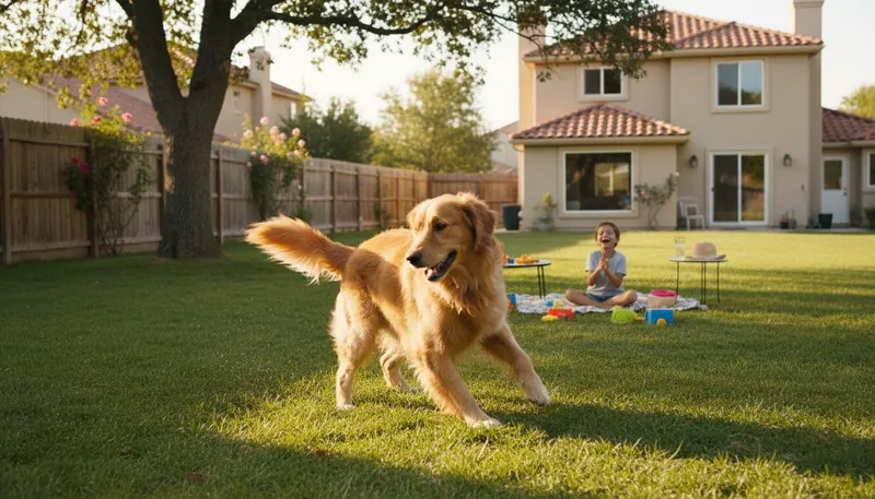 Illustration of doggo: A playful term for a dog.