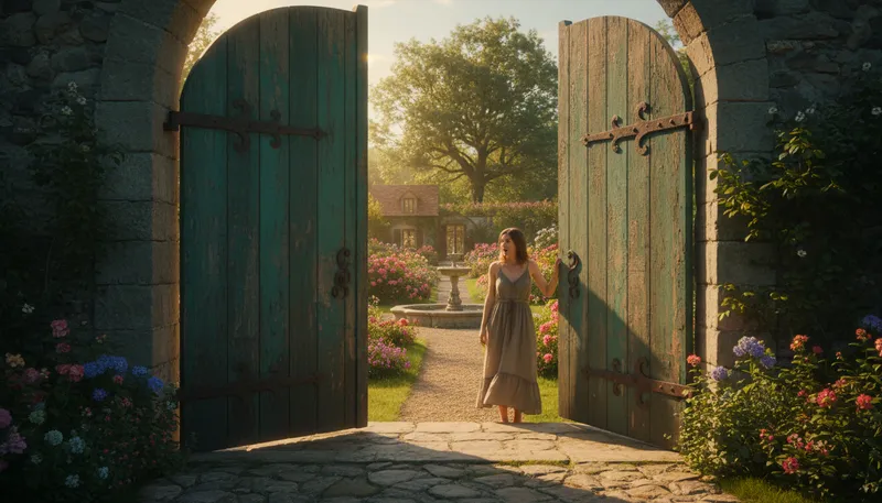 Illustration of porte: A term meaning 'door' in French.