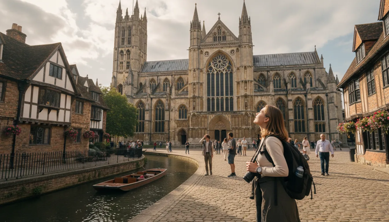 Canterburyのイラスト：City known for its historic cathedral.