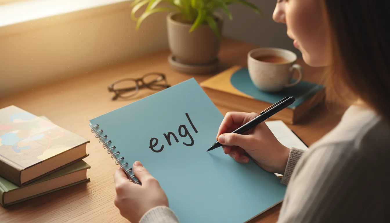 Engl 일러스트: abbreviation for the language spoken in Britain