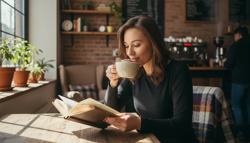 Illustration of mocha: Coffee mixed with chocolate and milk.