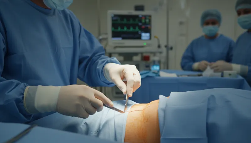 Illustration of incision: the act of cutting into something