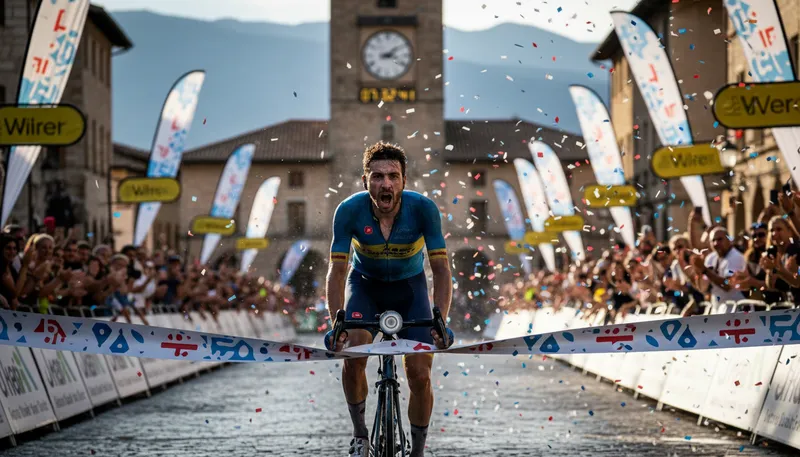 Illustration of vuelta: A Spanish word meaning 'turn' or 'lap'.