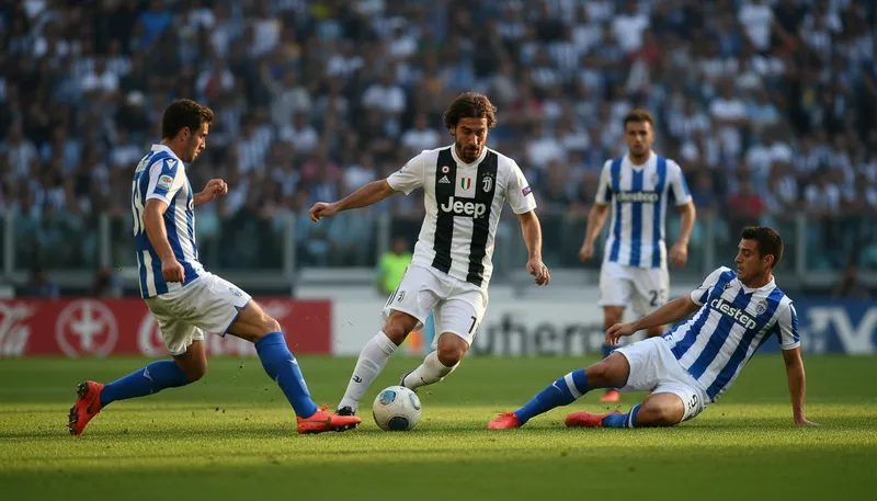 Illustration of pirlo: A surname of a famous Italian soccer player.