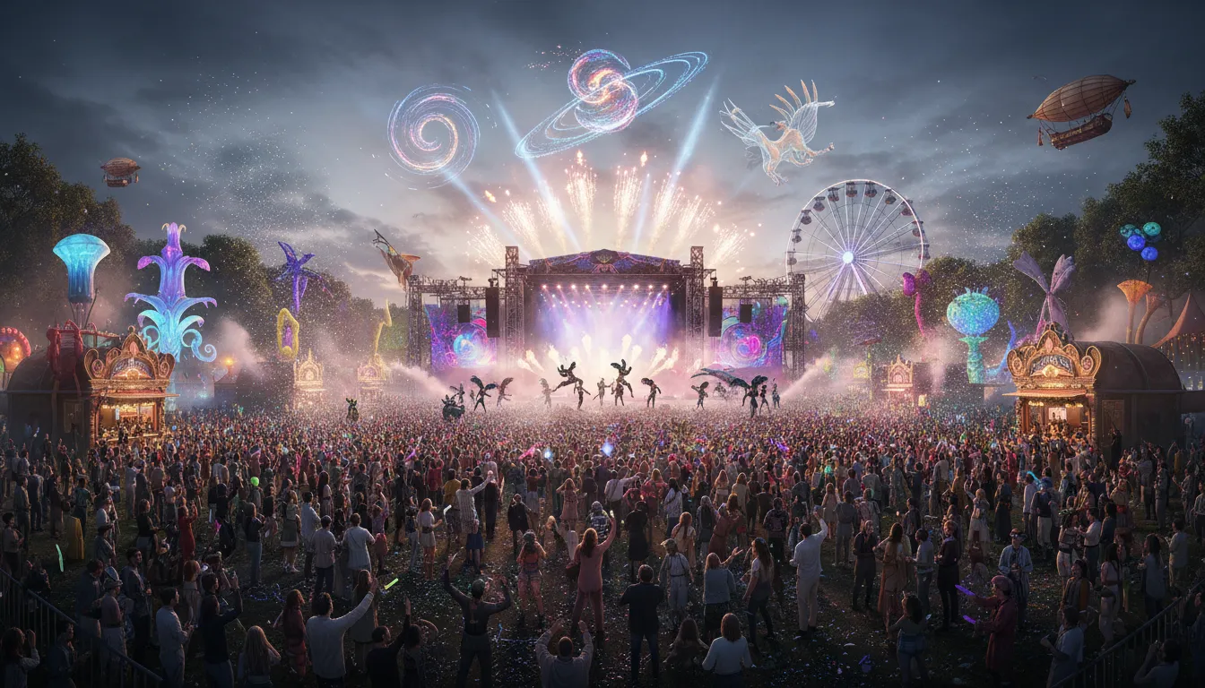 Ilustrasi extravaganza: A spectacular event or show.