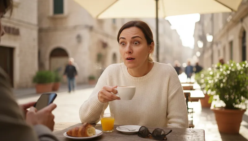 Illustration of raise one's eyebrows: Show surprise or skepticism.