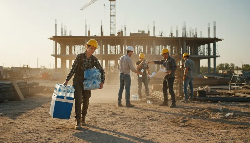 Illustration of carry someone's water: to do someone else's dirty work