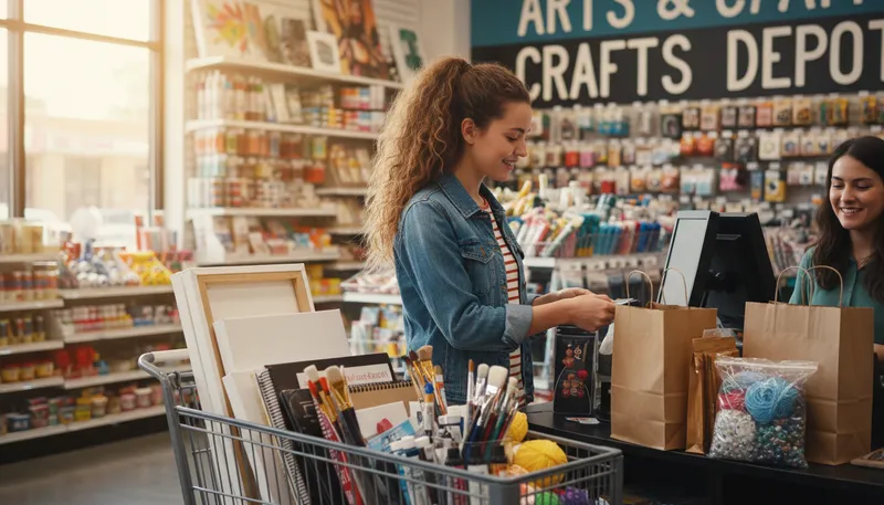 Illustration of michaels: a well-known craft store chain