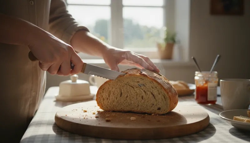 Illustration of loaf: A shaped mass of baked bread.