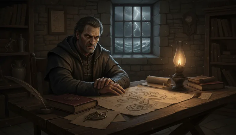 Illustration of iago: A character from Shakespeare's Othello.
