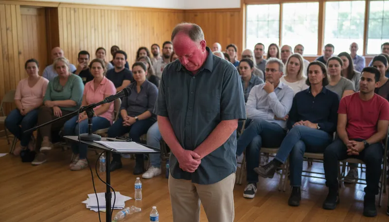 Illustration of red face test: a situation causing embarrassment