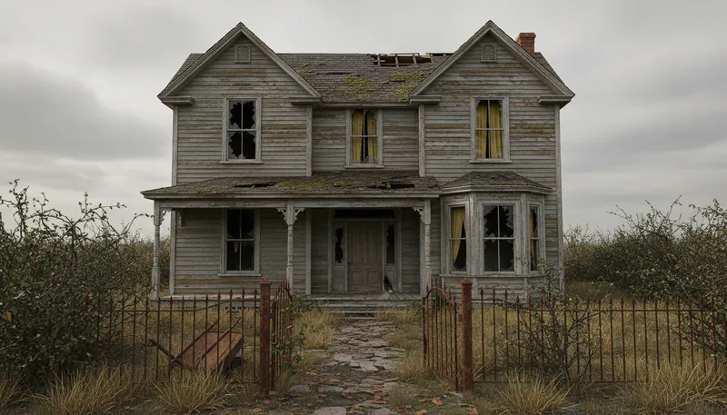 Illustration of abandonment: The act of leaving something behind.
