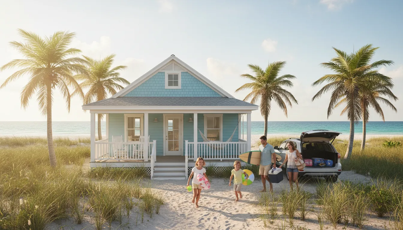 Illustrazione di Seacrest: A specific coastal town or neighborhood.