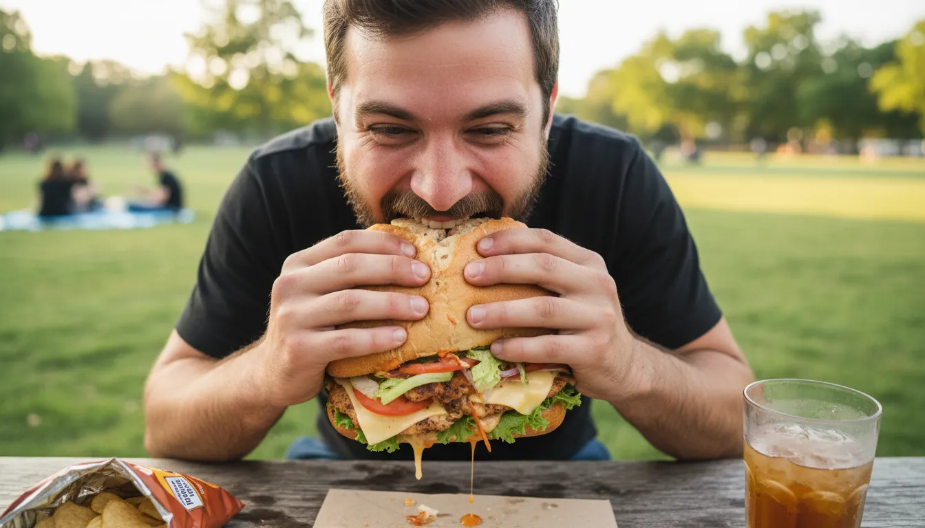 Ilustrasi laughing tackle: a person's mouth