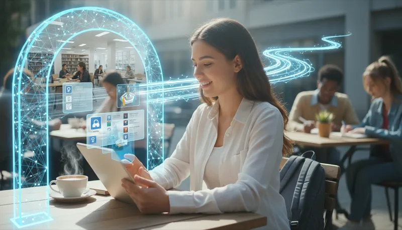 Illustration of lms: A platform for managing and delivering educational content.