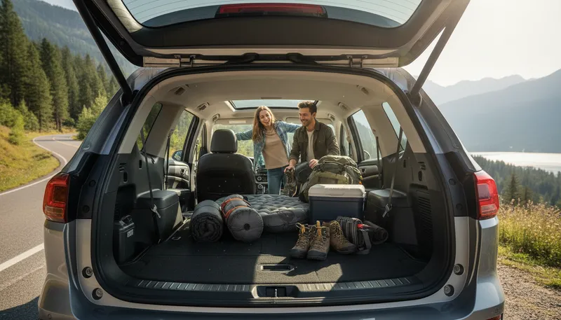 Illustration of roomy: Having plenty of space inside.