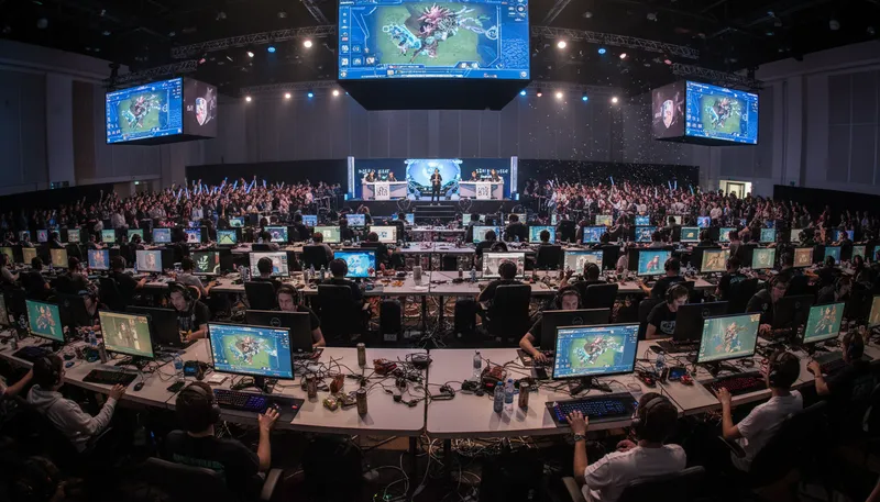 Illustration of starcraft: A popular real-time strategy video game.