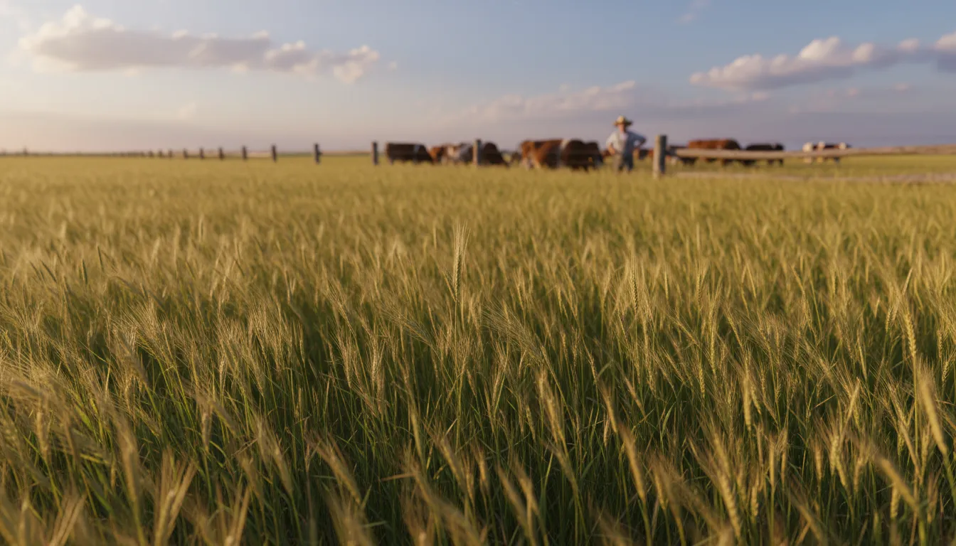 Illustrazione di timothy: a tall grass grown to feed farm animals