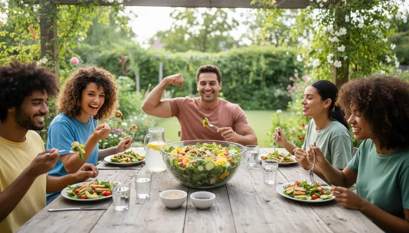 Illustration of healthful: Promoting good health and nutrition.