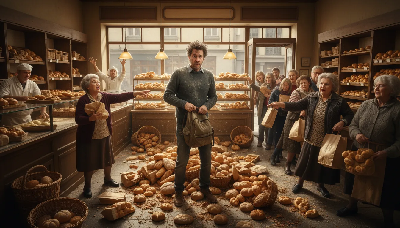 Иллюстрация couldn't organise a bun fight in a bakery: unable to manage a simple task