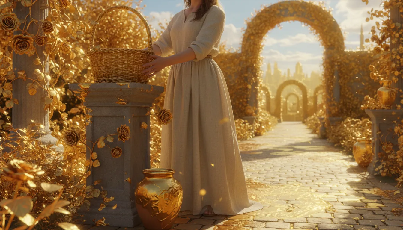 Illustrazione di everything one touches becomes gold: one has great success
