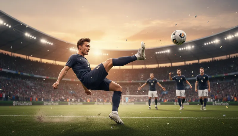 Illustration of griezmann: A professional soccer player from France.