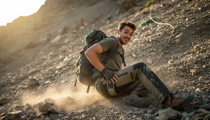 Illustration of tough tushie: Resilient or hard to hurt backside.