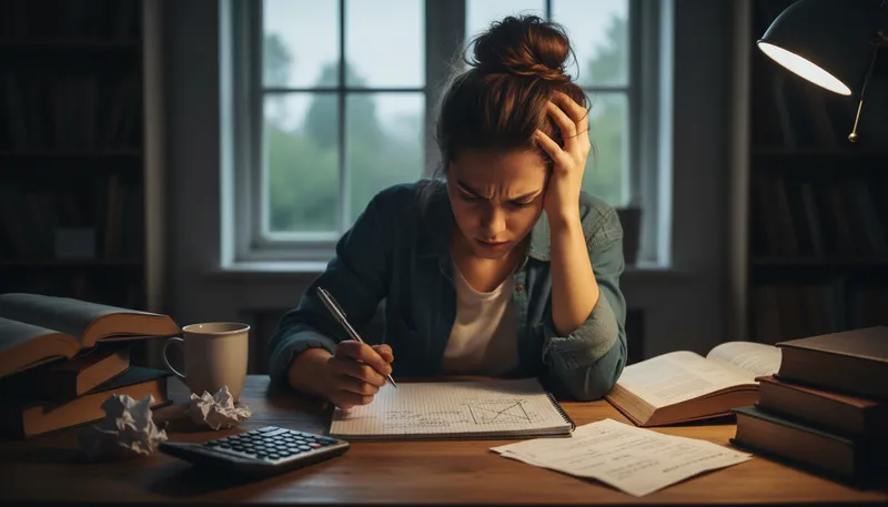 Illustration of agonize: to suffer or worry intensely about something