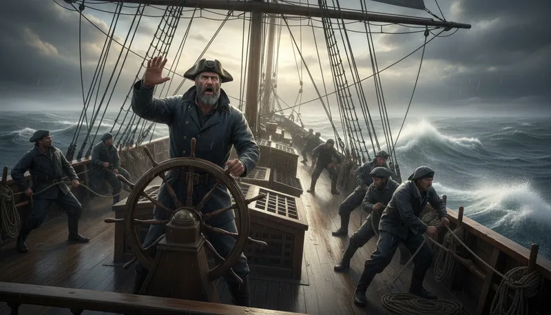 Illustration of steady as she goes: maintain a steady course or pace