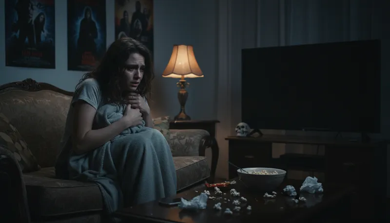 Illustration of horror: an intense feeling of fear
