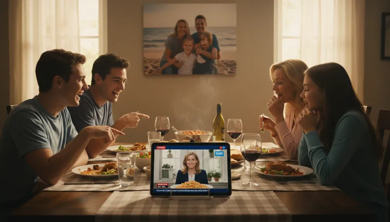 Illustration of all in the family: related to family matters