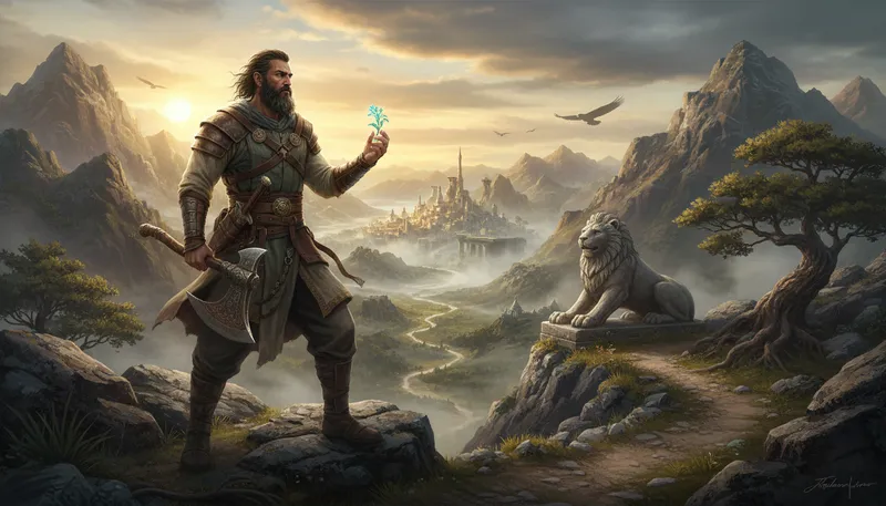 Illustration of gilgamesh: A legendary king from ancient Mesopotamian literature.