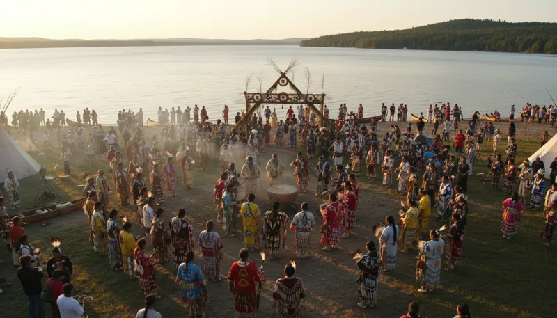Illustration of chippewa: A Native American tribe in the U.S.