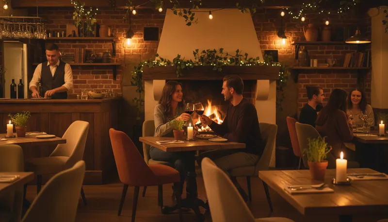 Illustration of ambience: The mood or atmosphere of a place.