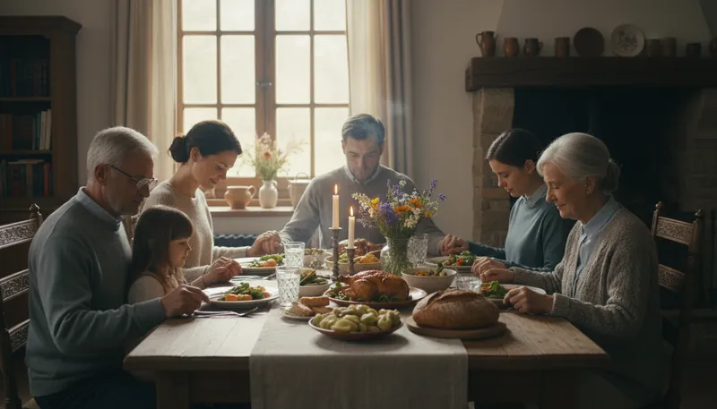 Illustration of supper: The last meal of the day, usually evening.