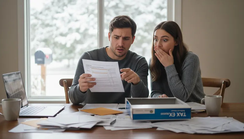 Illustration of marriage penalty: higher taxes for married couples