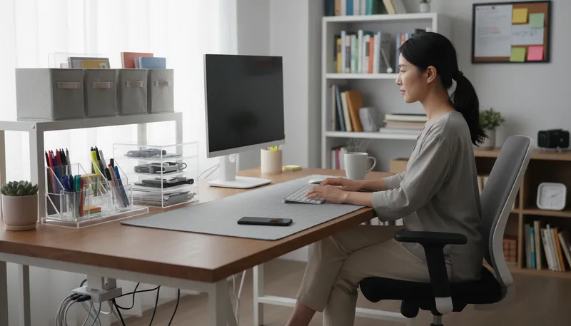 Illustration of workstation: A designated area for work with equipment.