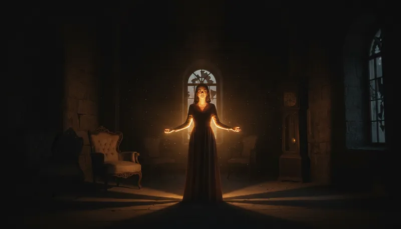 Illustration of noor: Meaning light in Arabic.