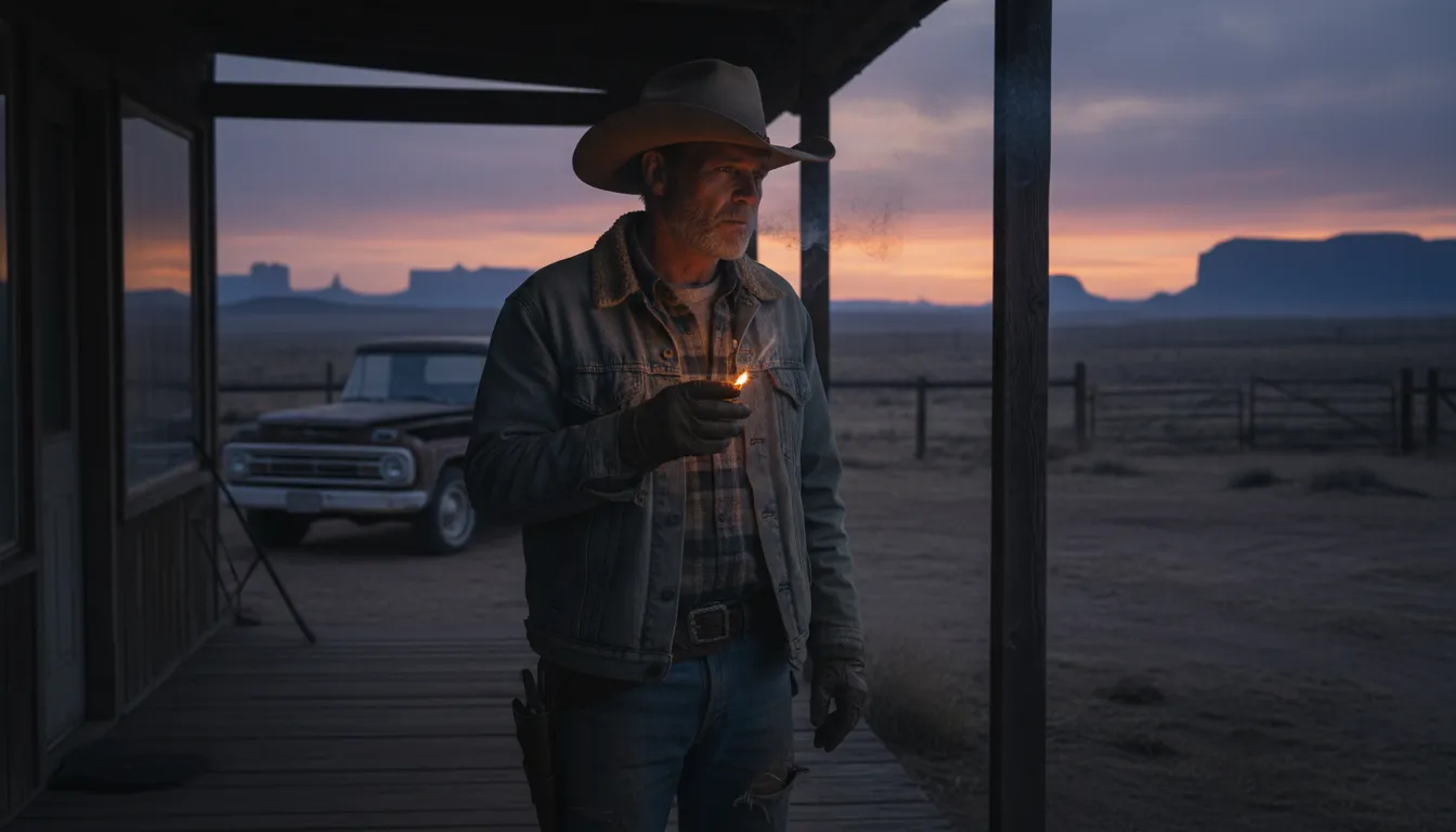 Illustration de cowboy killer : A strong, full-flavored cigarette.