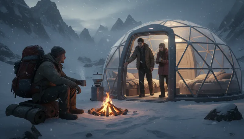 Illustration of give dome: to provide a place or shelter