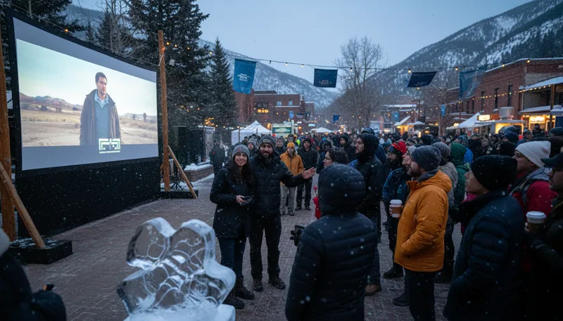 Illustration of sundance: a festival celebrating independent films.