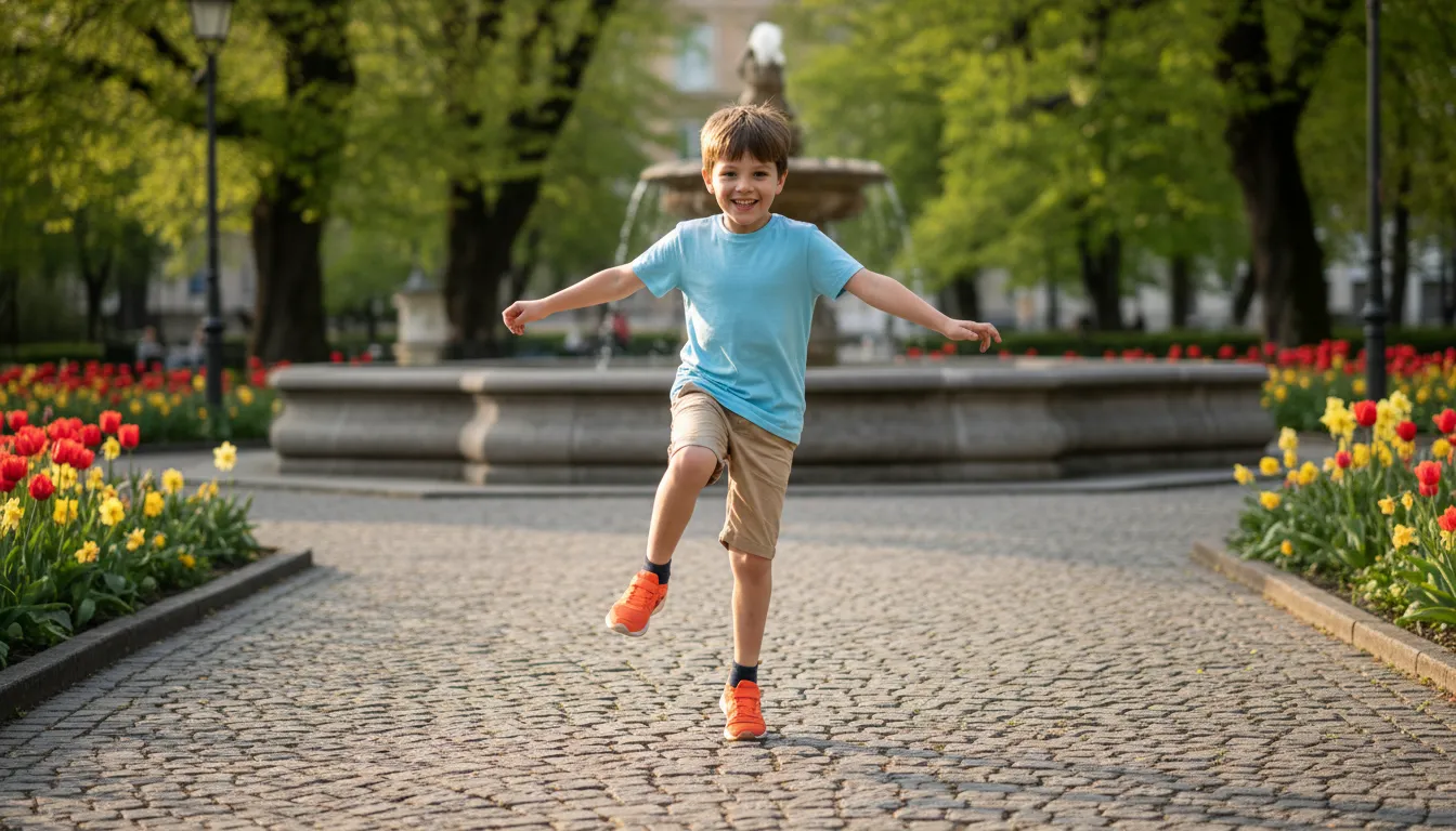 “hop” kelimesinin çizimi: to jump lightly or quickly on one foot.