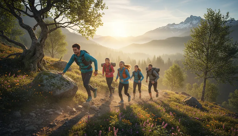 Illustration of run with: to associate or spend time together