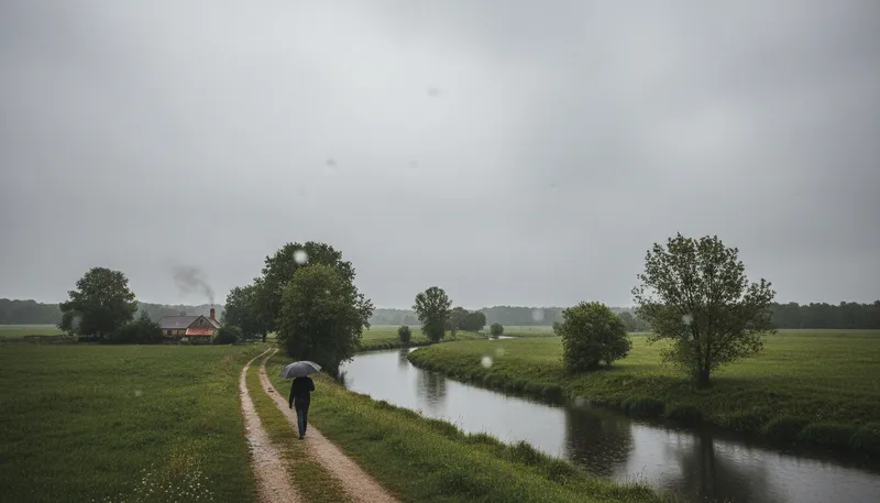 Illustration of overcast: Covered with clouds; gloomy weather.